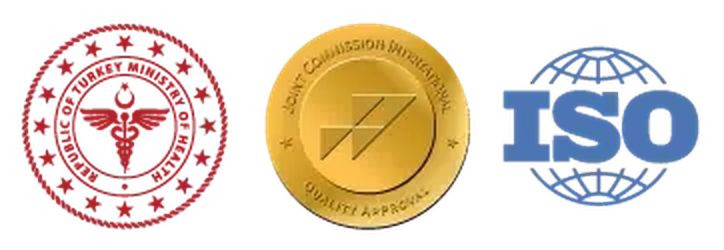 Turkish Ministry of Health, Joint Commission International and ISO accreditation marks