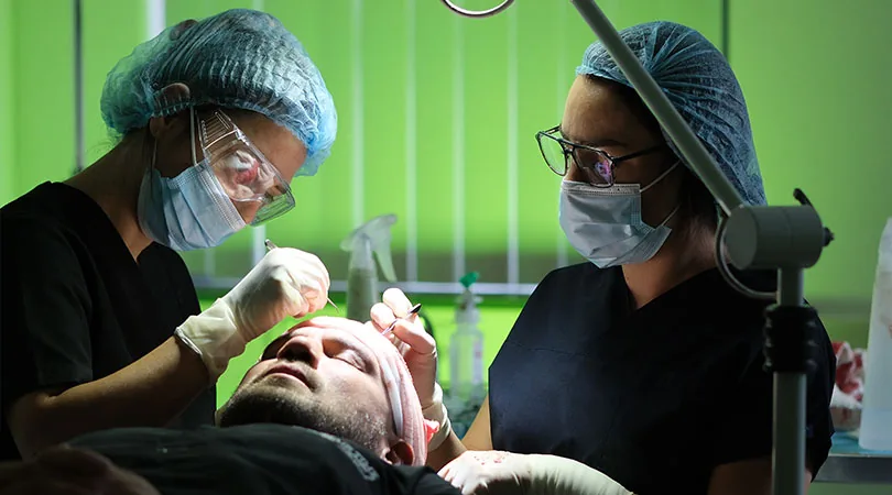 Hair transplantation graft placement