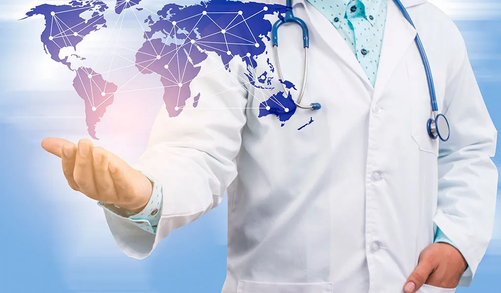 Doctors at a partner hospital